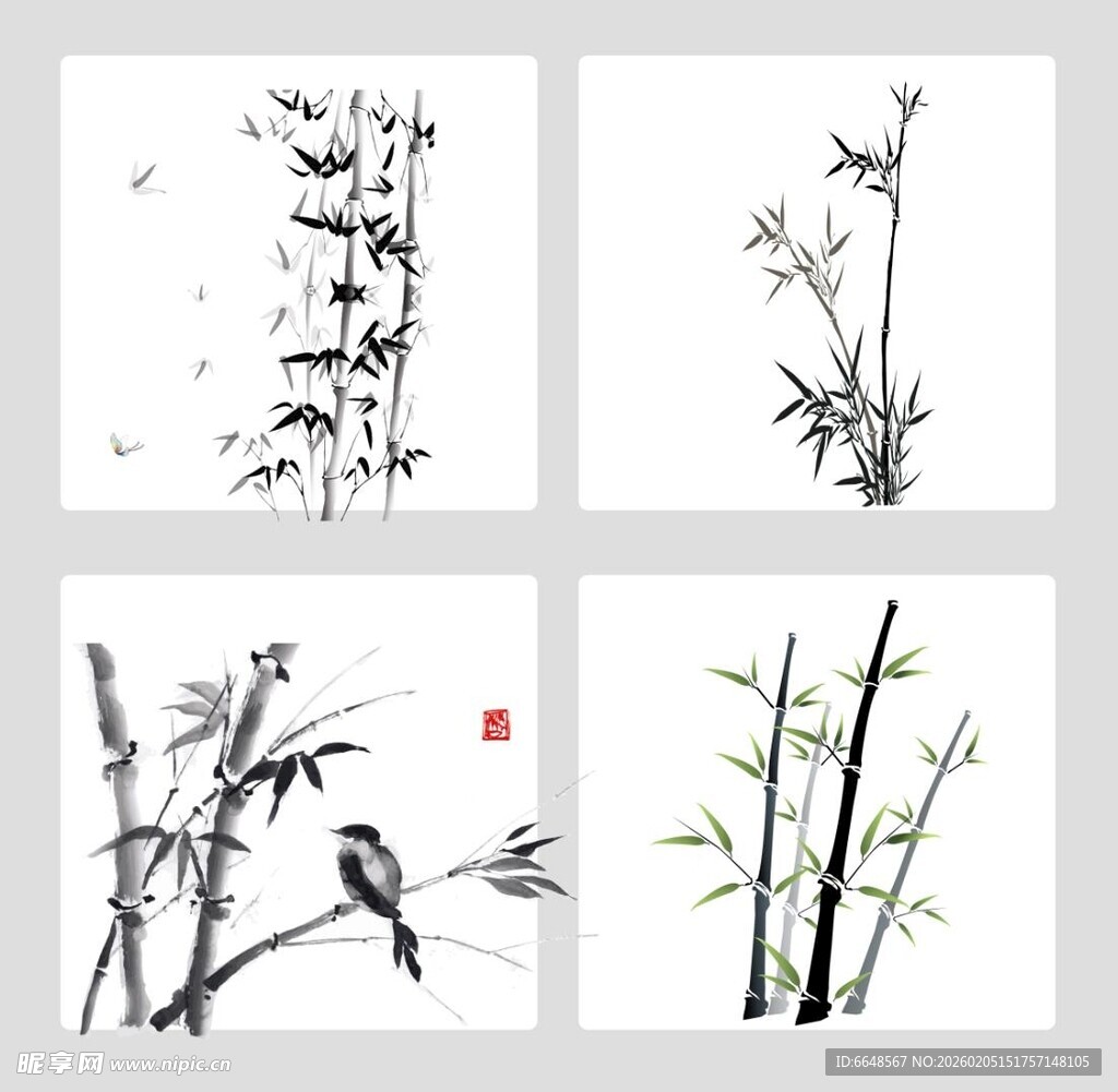水墨竹子