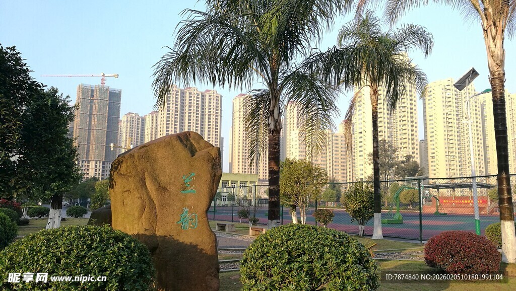 城市公园景观中的特色石雕