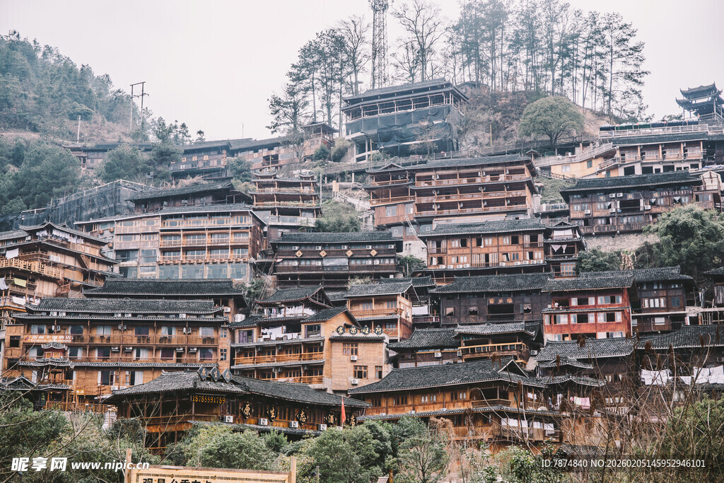 依山而建的传统村落