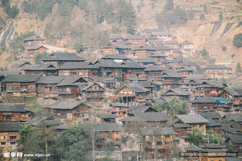 苗寨村落景观