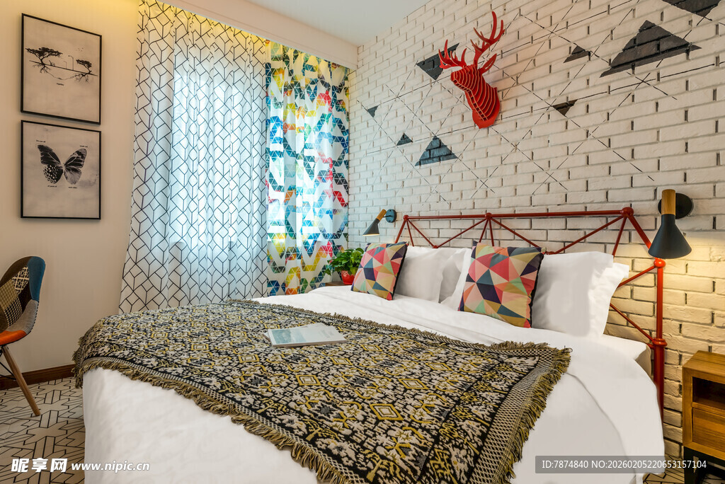 三亚复古风卧室 精致装饰美学