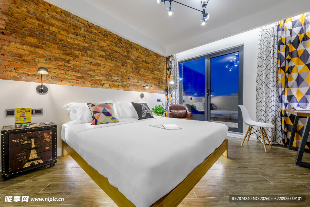 三亚现代时尚卧室室内设计