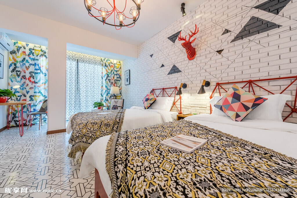 三亚时尚异域风卧室装饰展示