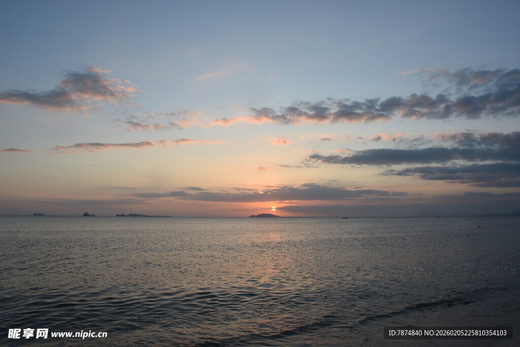 三亚海边日落美景