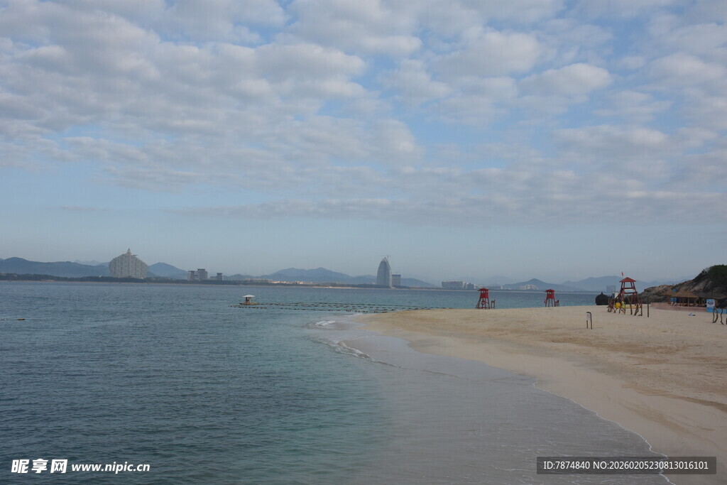 三亚美丽海滨风光