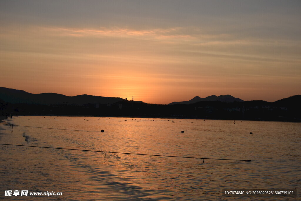 三亚海边日落美景