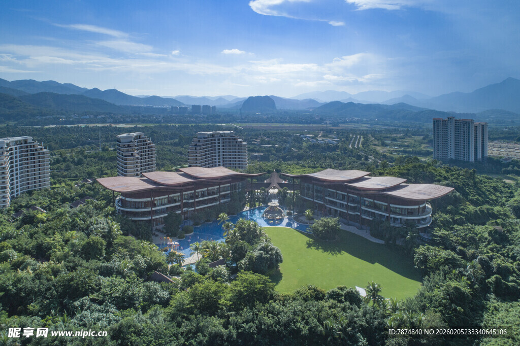 三亚校园全景风光