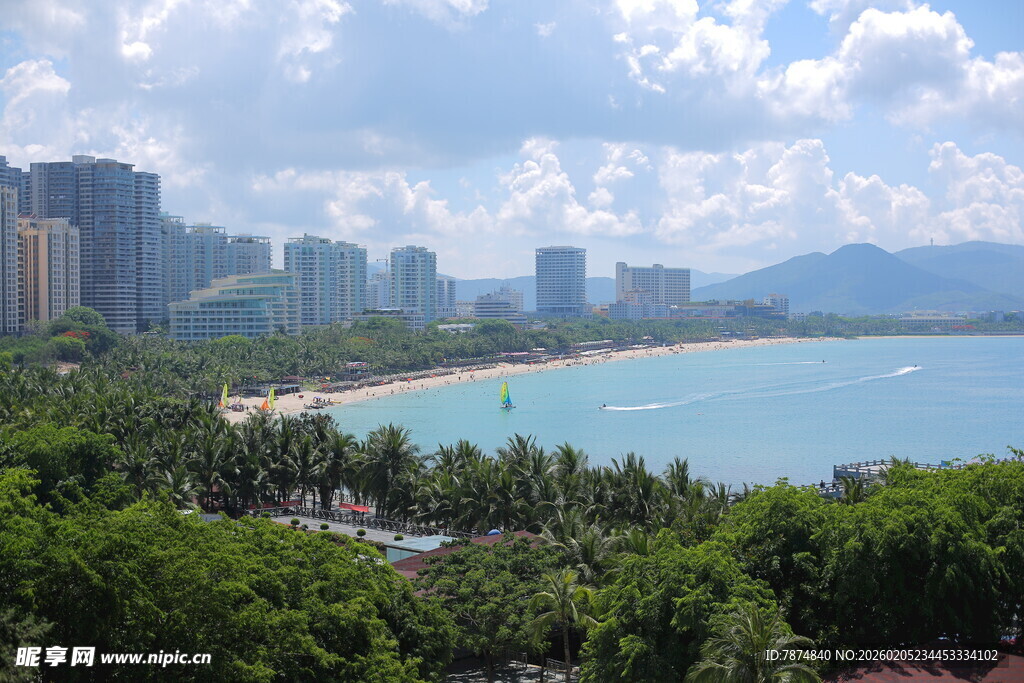 三亚海滨城市美丽风光