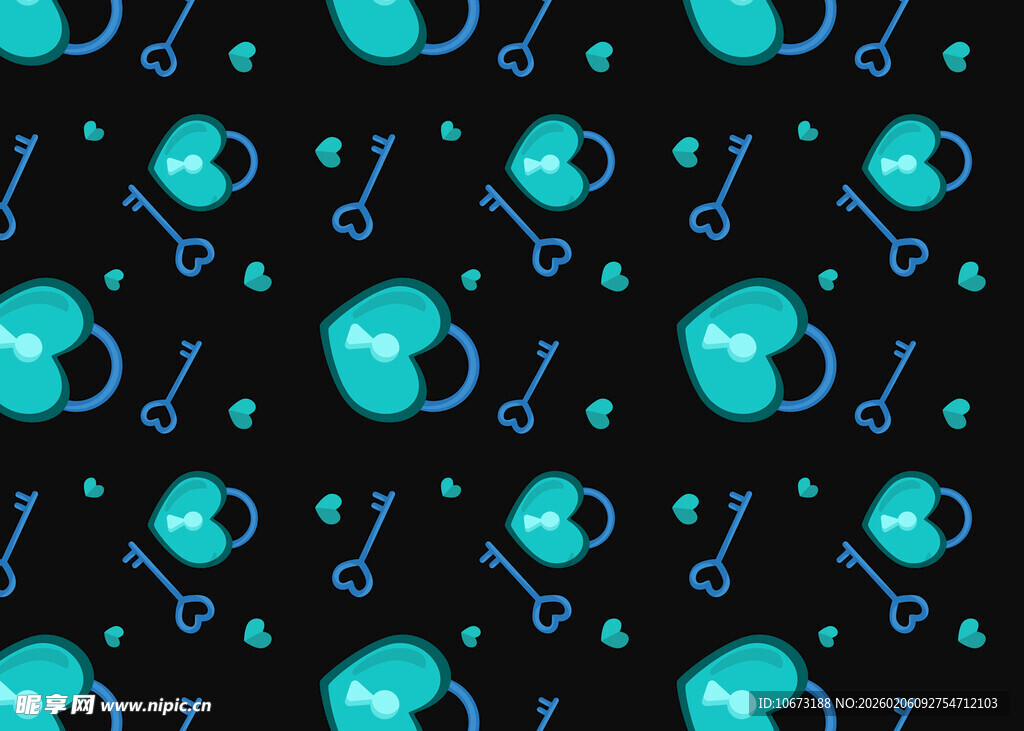 蓝色医疗元素黑色背景图案