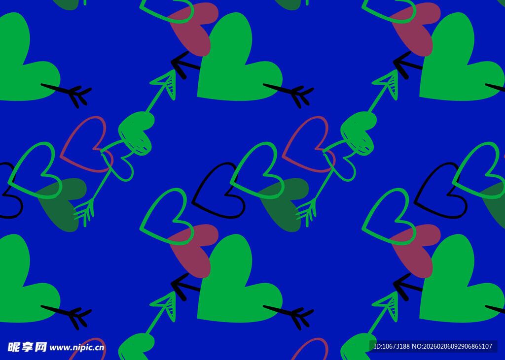 蓝色背景多彩图案纹理