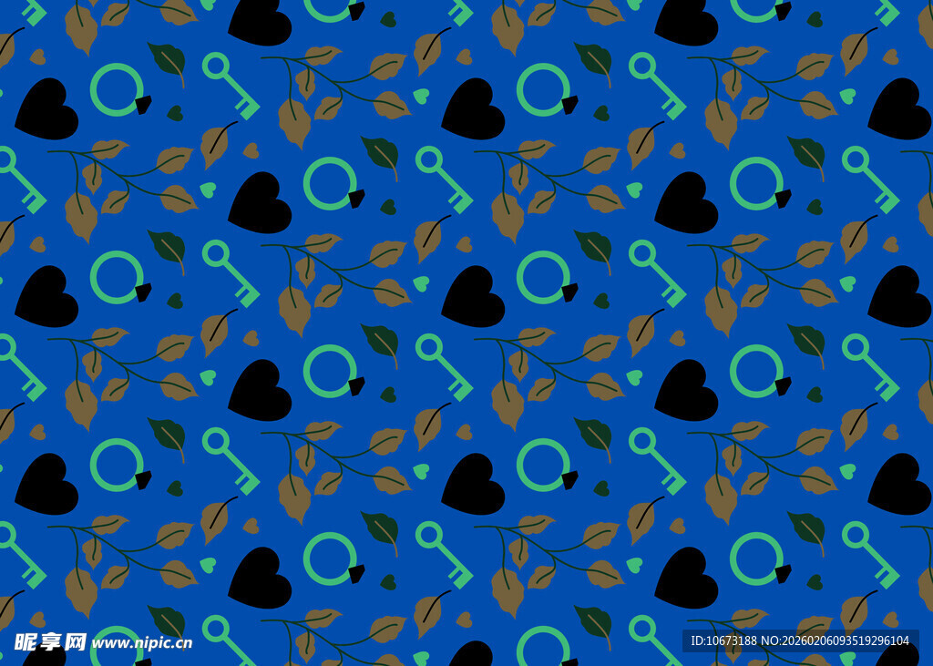 蓝色雨滴元素图案背景