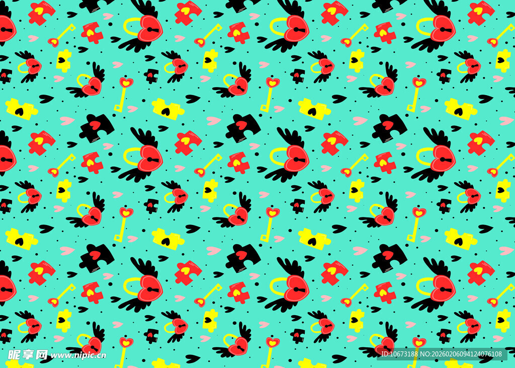 多彩小鸟图案背景设计