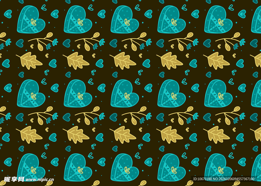 蓝黄图案构成的精美背景