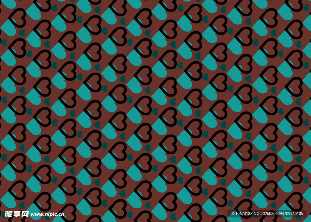 蓝底棕纹几何图案纹理