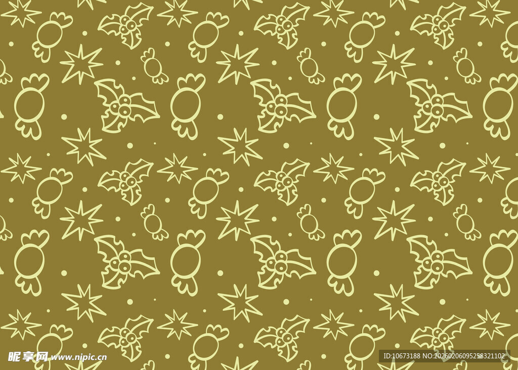 复古金色花纹背景图案
