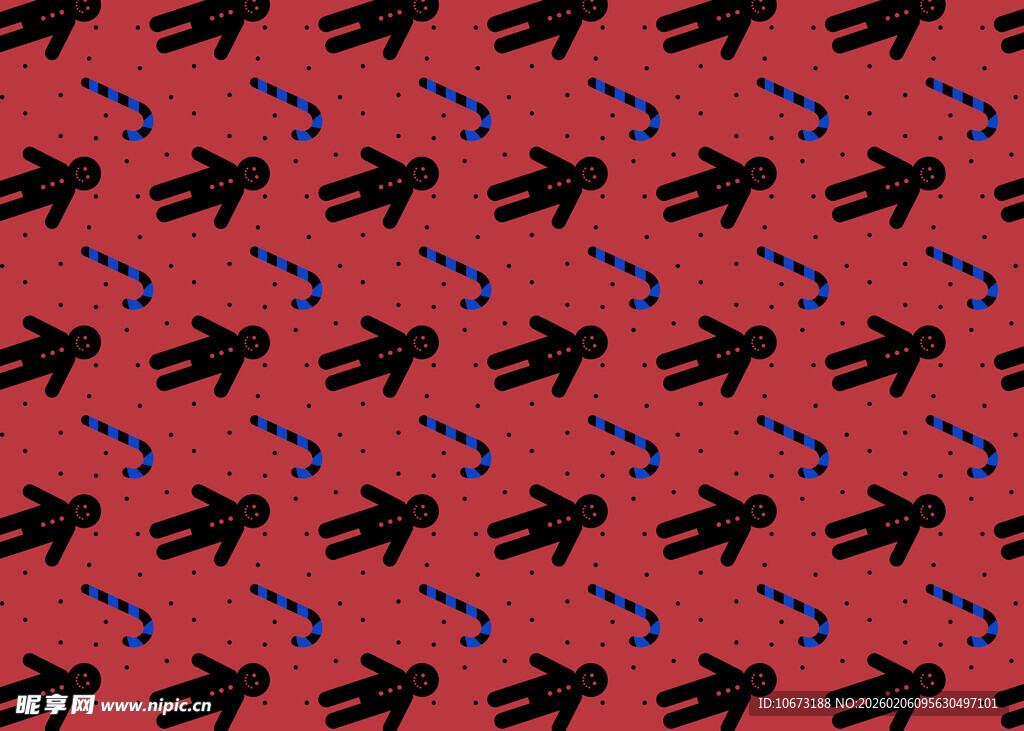 红色背景蜻蜓图案纹理