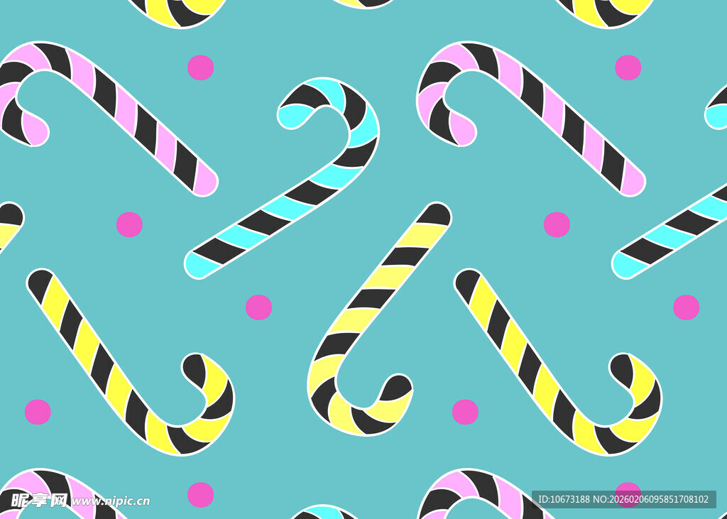 彩色条纹糖果棒图案背景