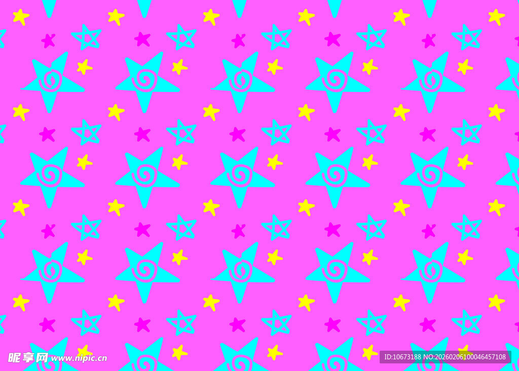 粉色底多彩图案背景图