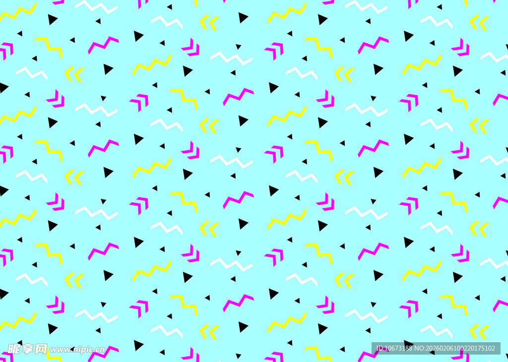 清新多彩几何图案背景