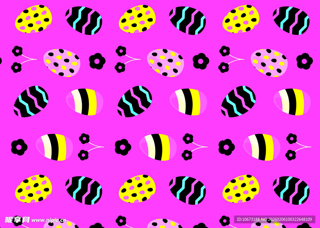 粉色底多彩几何图案背景