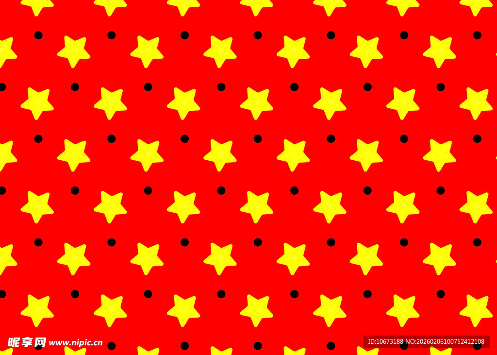 红色背景星星图案纹理