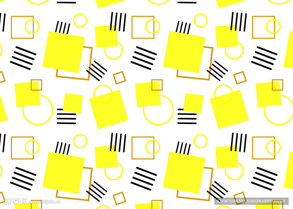 黄色几何图案背景设计