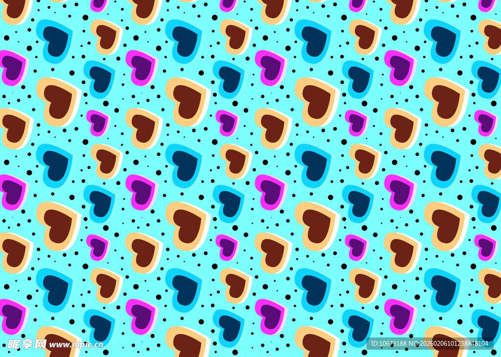 多彩豹纹图案背景纹理