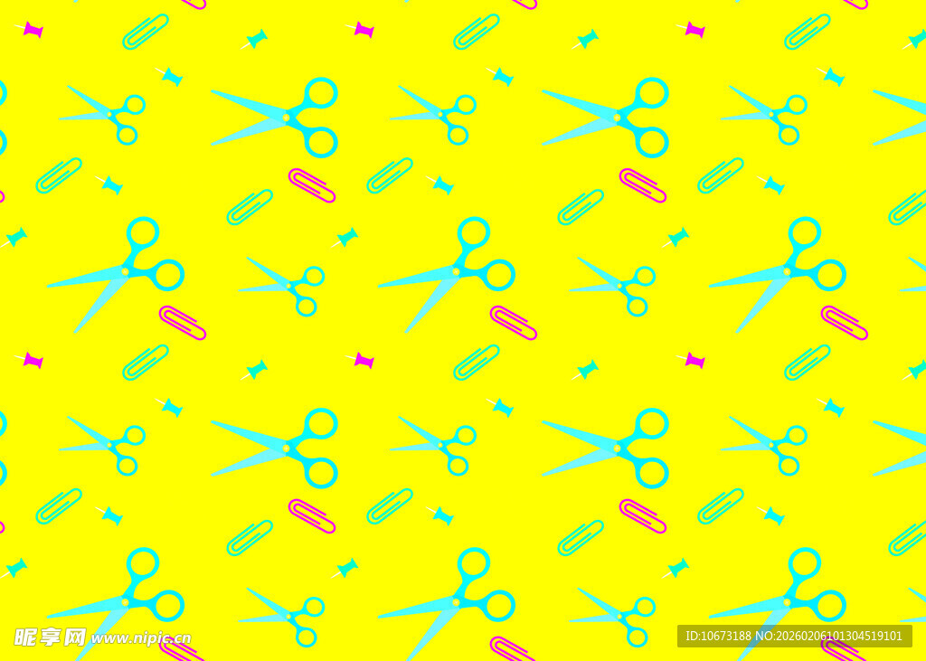黄色底彩色图案背景纹理