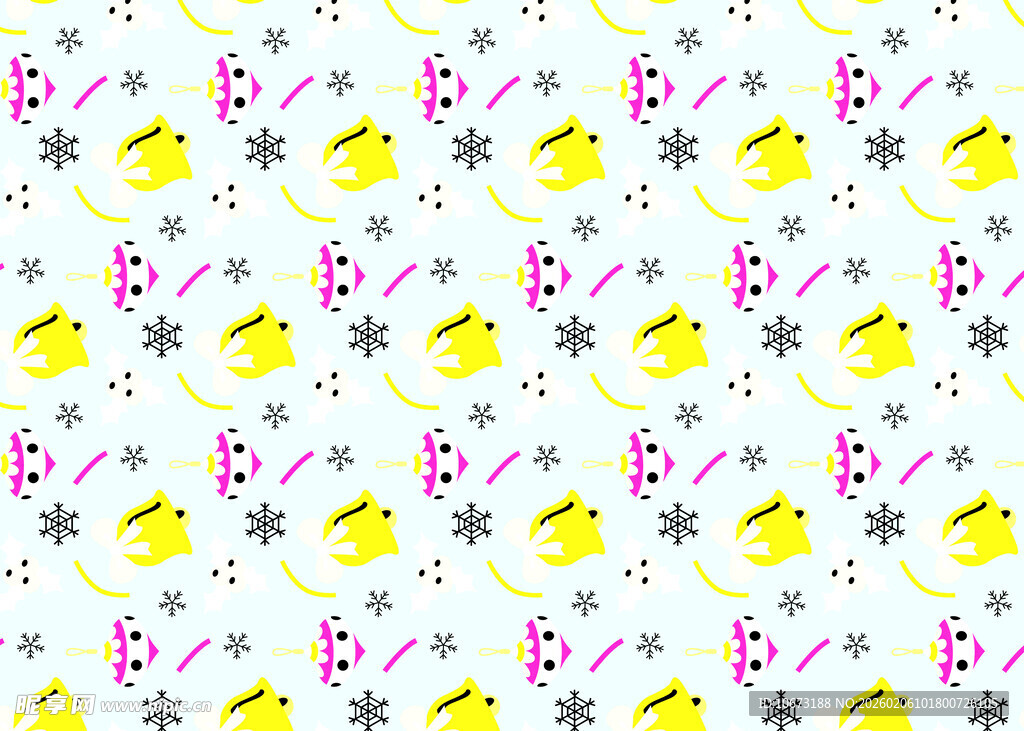 多彩小鸟星星图案背景