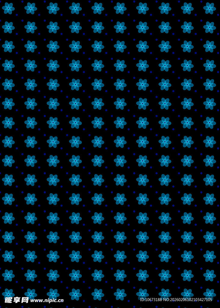 黑色背景蓝色点状图案