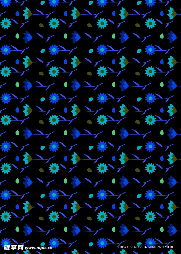 蓝绿相间几何图案背景