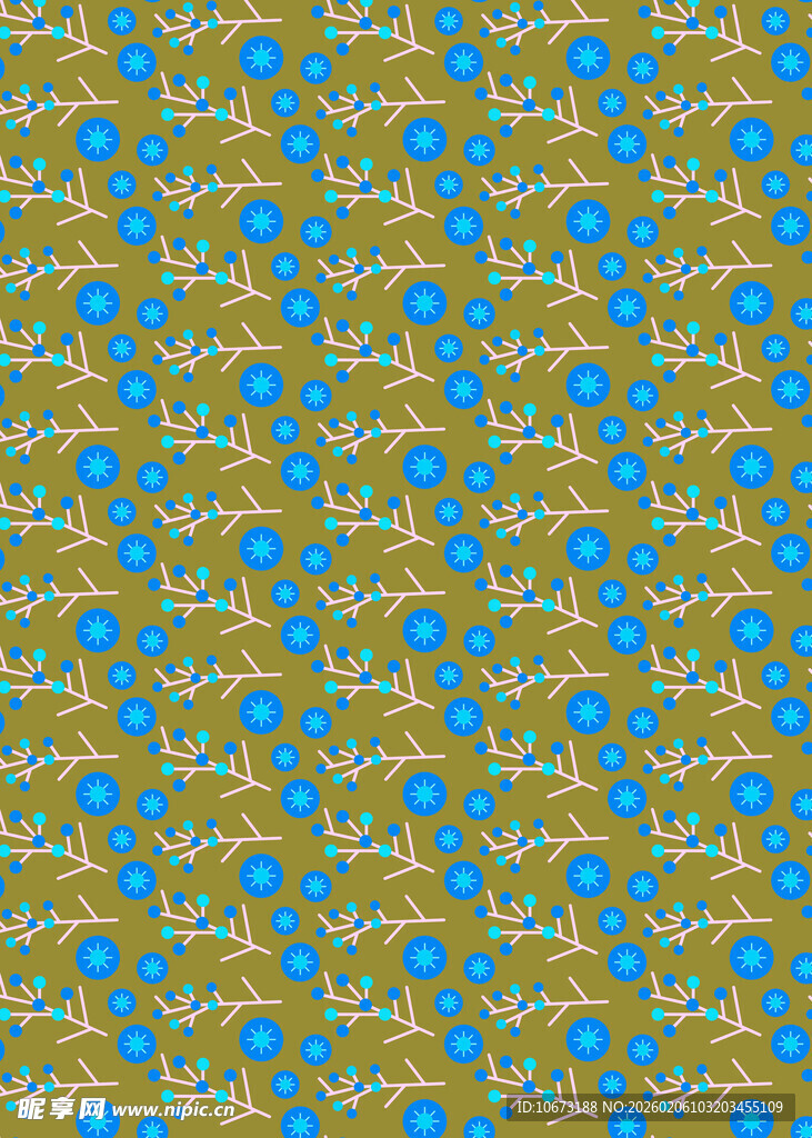 蓝黄交织几何图案纹理