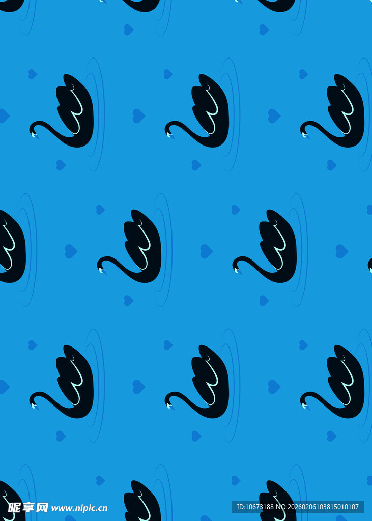 蓝色背景的卡通章鱼图案