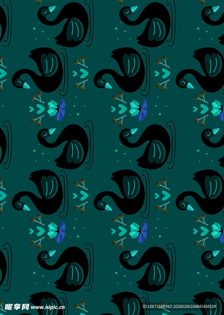 深绿底抽象图案纹理背景