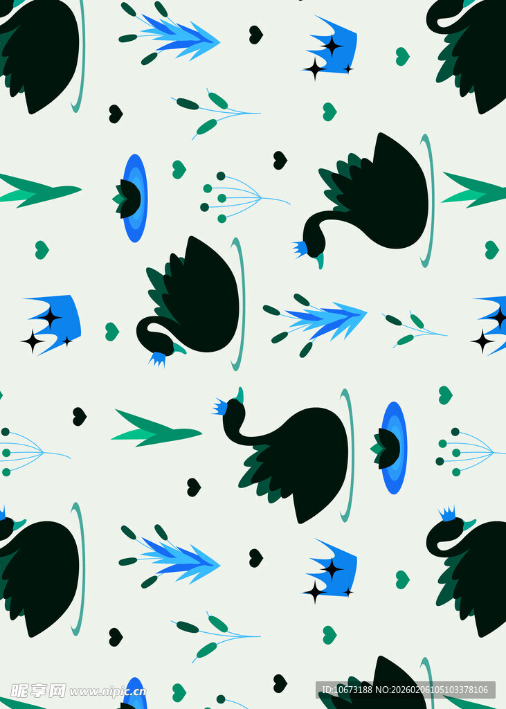 抽象花卉图案背景