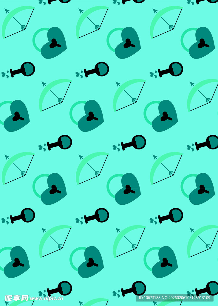 清新绿底医疗元素无缝图案