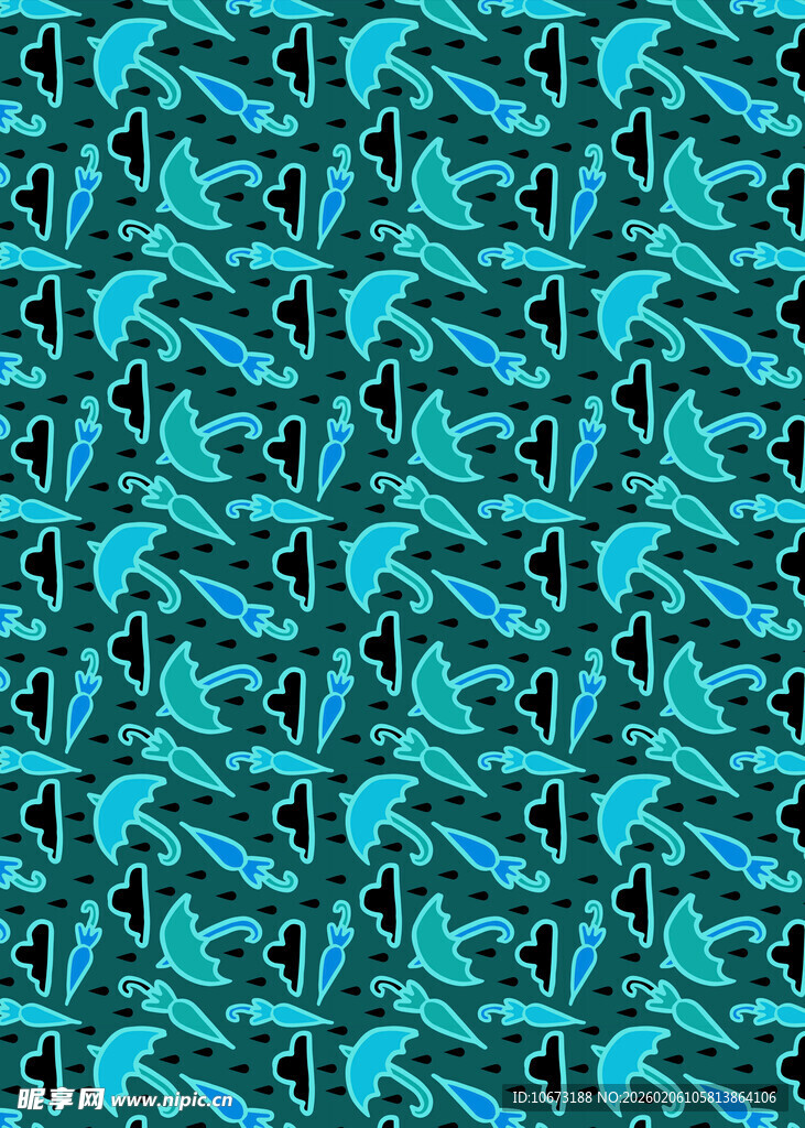 蓝绿色几何图案纹理背景