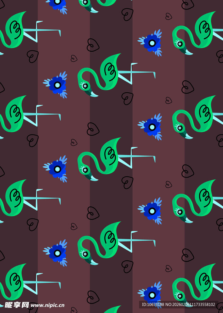 蛇与眼睛图案的深色背景纹理