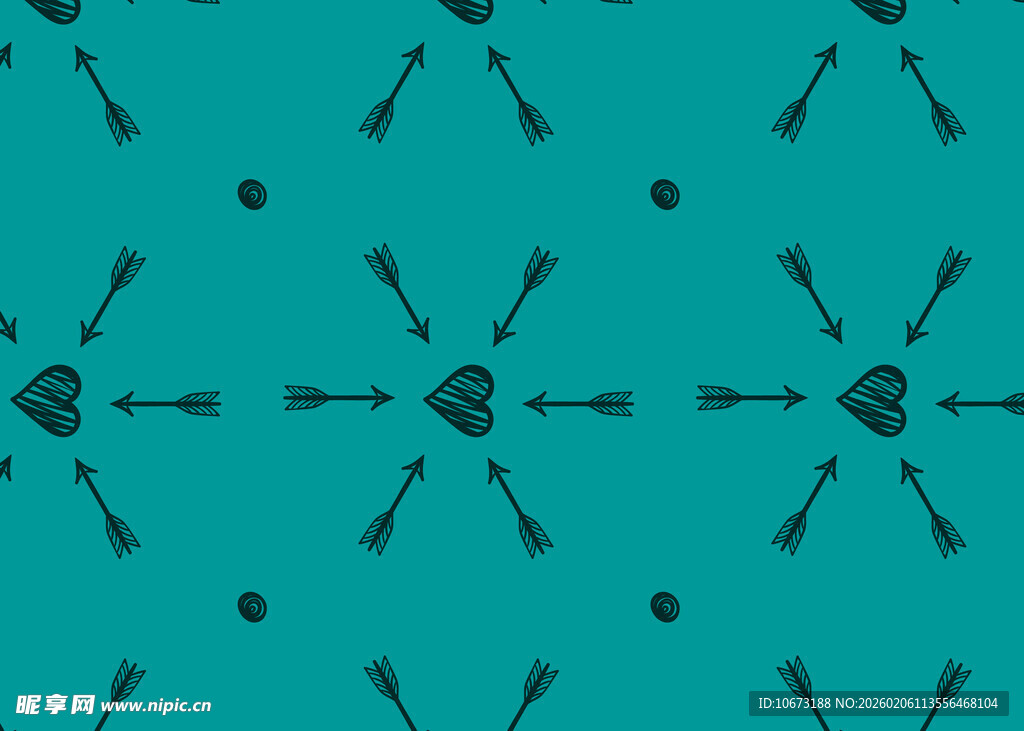 蓝绿色几何图案无缝背景