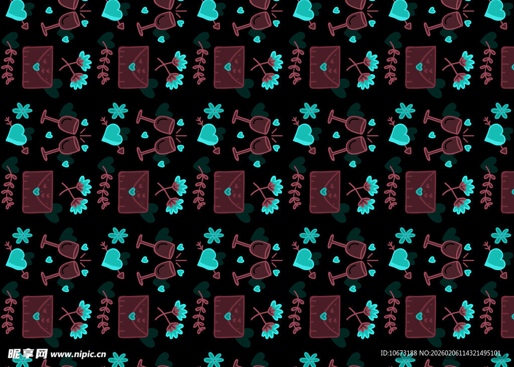 复古几何图案无缝背景