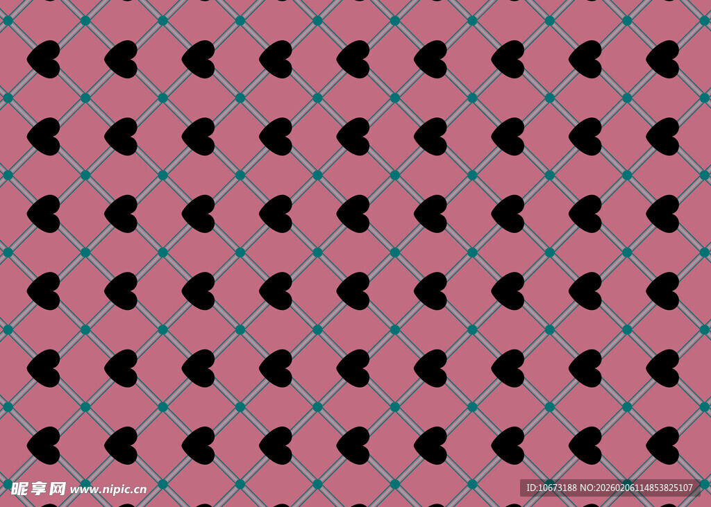 粉色背景心形图案纹理