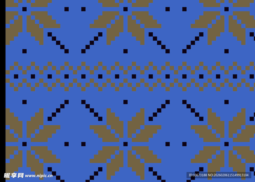 蓝色针织风几何图案纹理