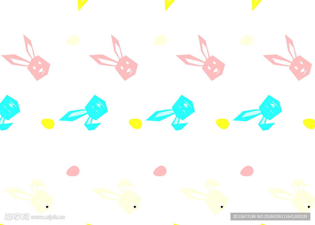 可爱动物图案背景