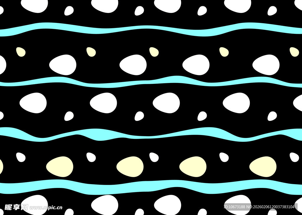 波点条纹几何图案背景