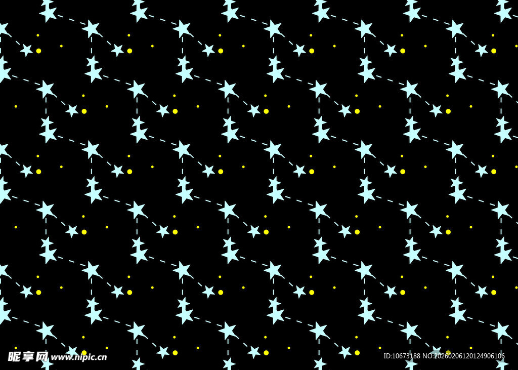 闪烁繁星夜空背景图