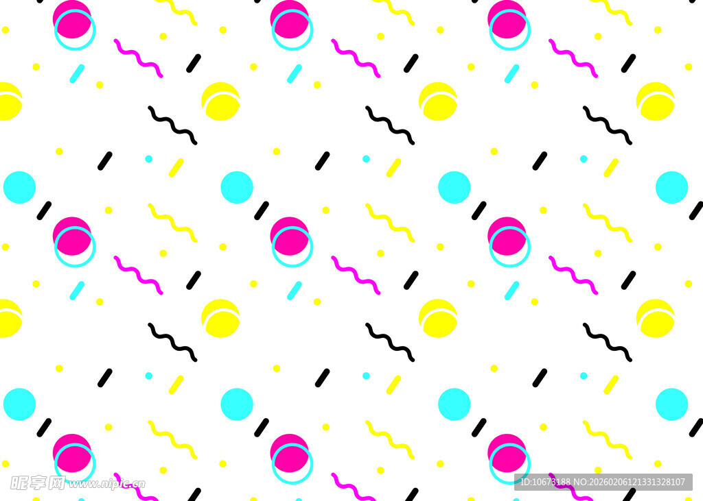 多彩乐器图案背景