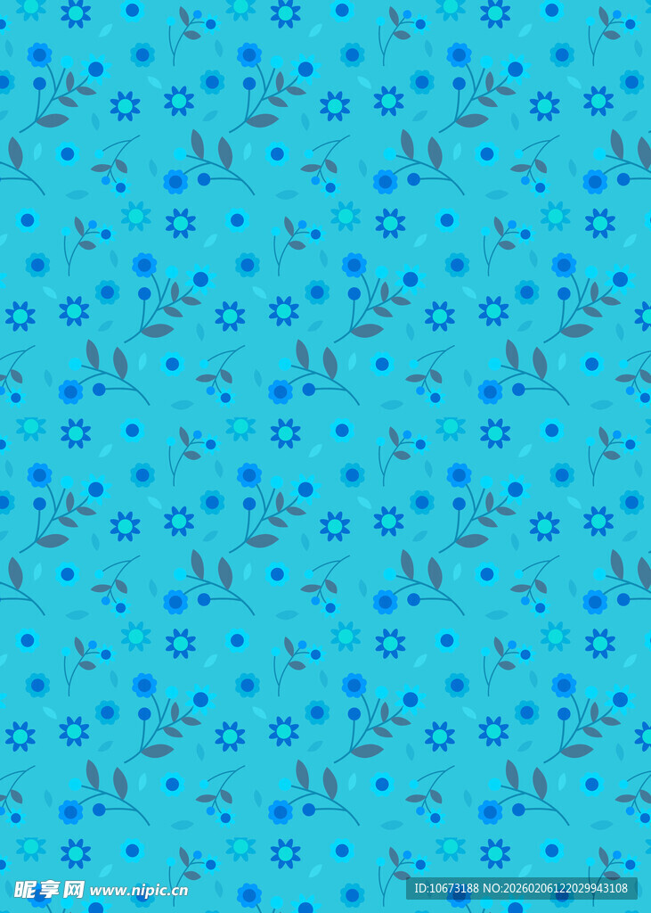 蓝色底纹多彩图案纹理