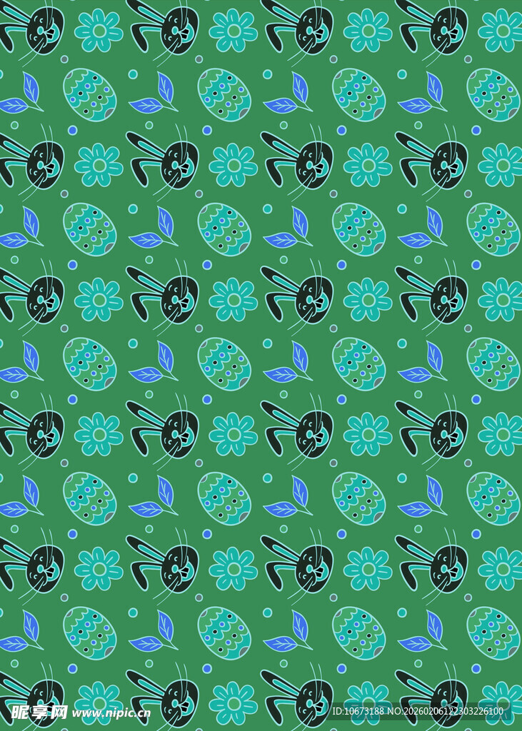 绿色几何图案无缝背景