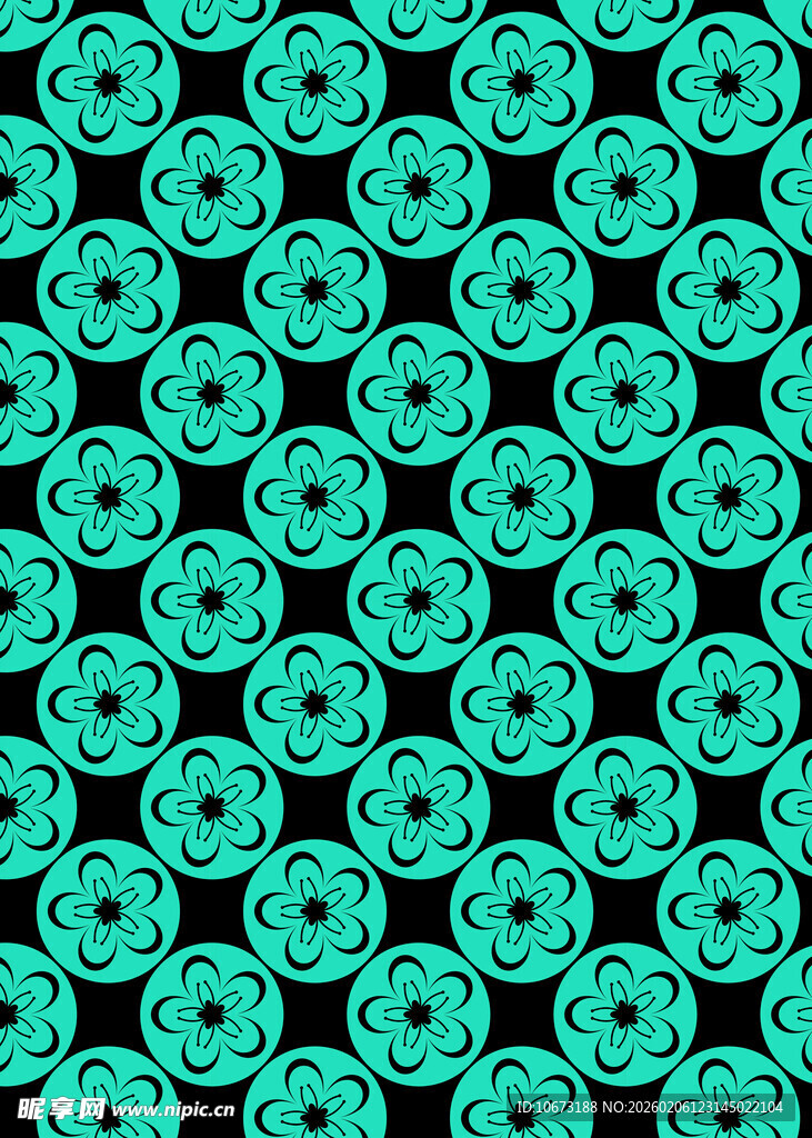 绿色几何图案无缝背景