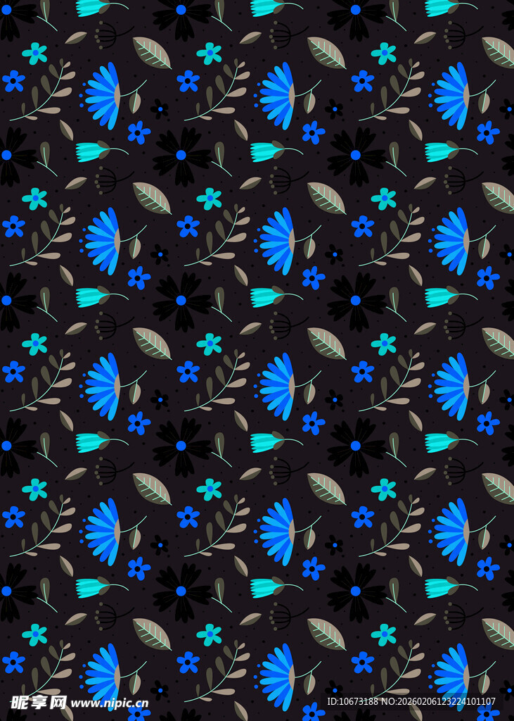 蓝黑相间几何图案纹理